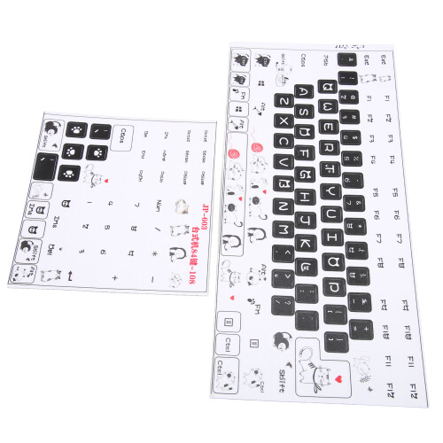 Durable PVC Keyboard Stickers Frosted Design for Any Computer 1