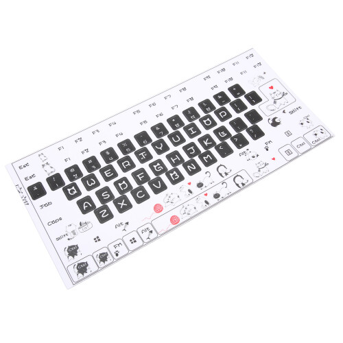 Durable PVC Keyboard Stickers Frosted Design for Any Computer 2