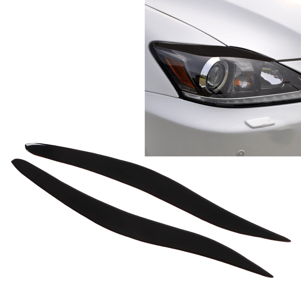 Front Headlight Eyebrow Glossy Trim For Is250/300/350 2006Â2012 Black 4921374451945