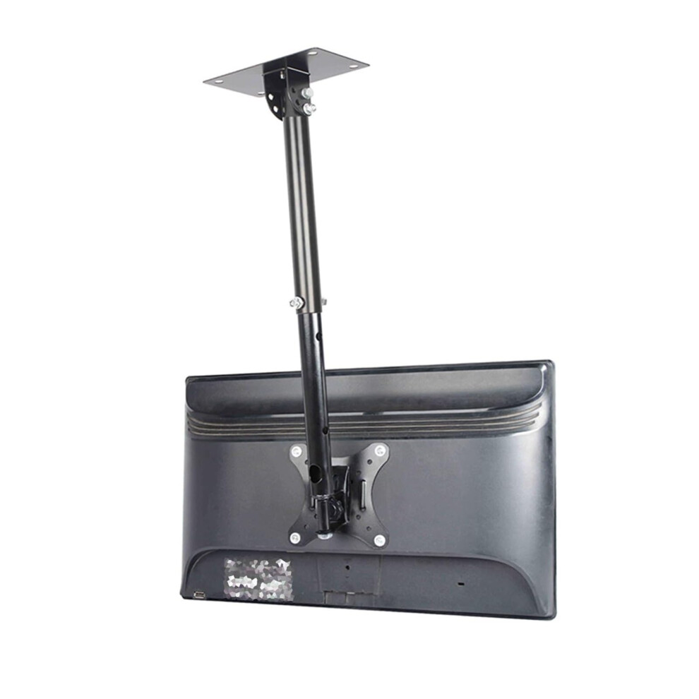 Adjustable Ceiling Tv Mount Bracket Tilt Swivel For 1227 Inch Tvs Vesa 200X200mm Compatible Multiple Height Options 9426802717051