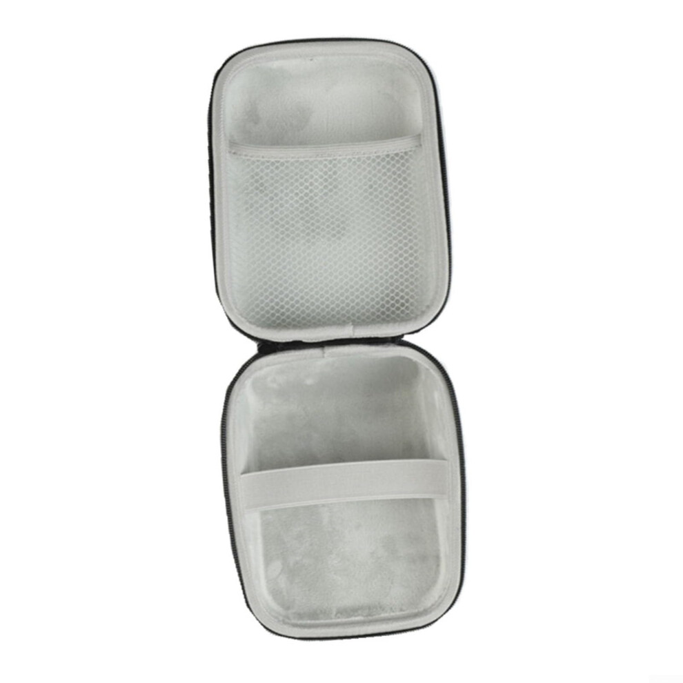 Gray Protective Travel Storage Case Blood Pressure Monitor Eva Oxford Shell Velvet Lining Compartment Design Interior