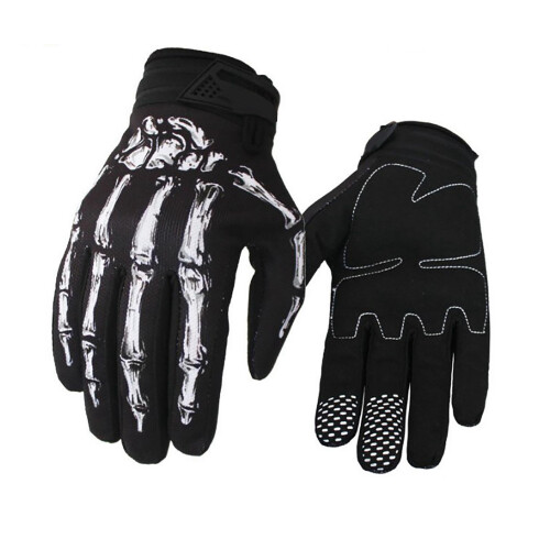 Motorcycle Skeleton Bikes Gloves Waterproof Windproof Microfiber, M/L/XL 1
