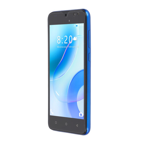 Smartphone Android, tela IPS de 5,45 polegadas, compatível com dois chips SIM, desbloqueio facial, armazenamento expansível, processador quad-core, 1