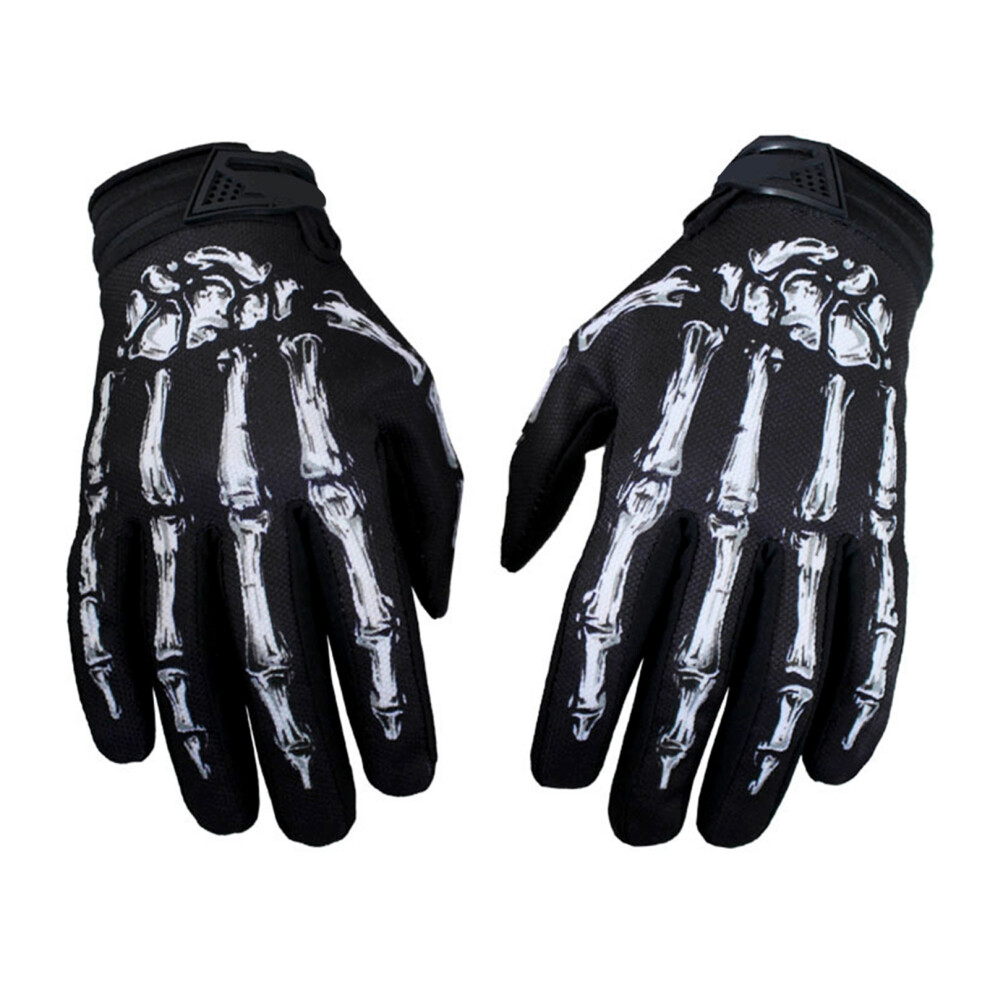 Motorcycle Skeleton Bikes Gloves Waterproof Windproof Microfiber, M/L/Xl 6951382144704