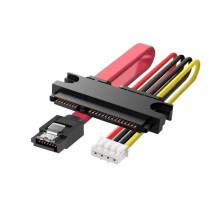 SATA Power Data Combo Cable 45cm Mini PH2.0 4Pin to 22Pin 6Gbps for HDD SSD