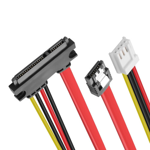 SATA Power Data Combo Cable 45cm Mini PH2.0 4Pin to 22Pin 6Gbps for HDD SSD 2