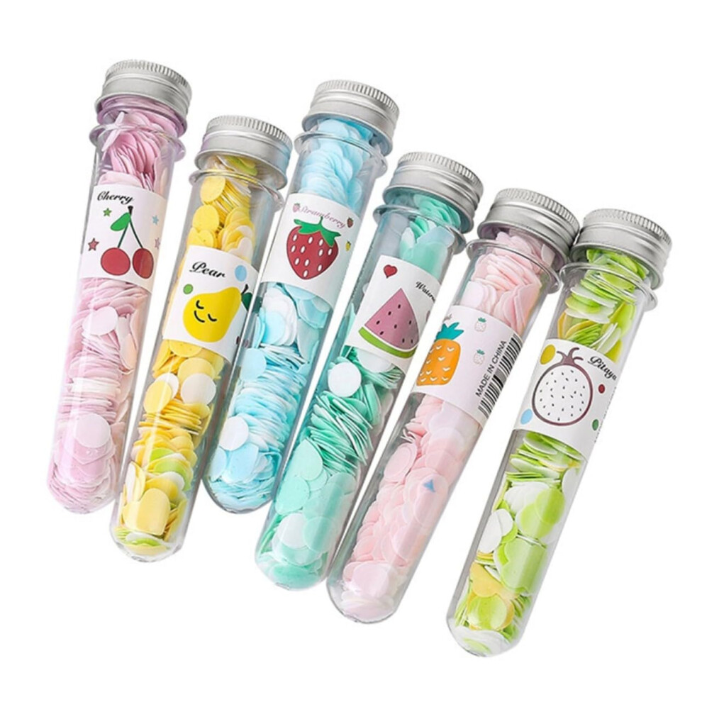 Disposable Travel Soap Sheets 6PCS Portable Handwashing Paper For Camping Hiking Outdoor Use Random Fruit Pattern