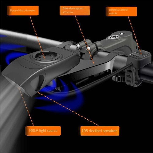 3-in-1 Bicycle Lights GPS Computer Base Electronic Speaker Bracket Can Be Installed with , XOSS, BRYTON, IGPSPO 2