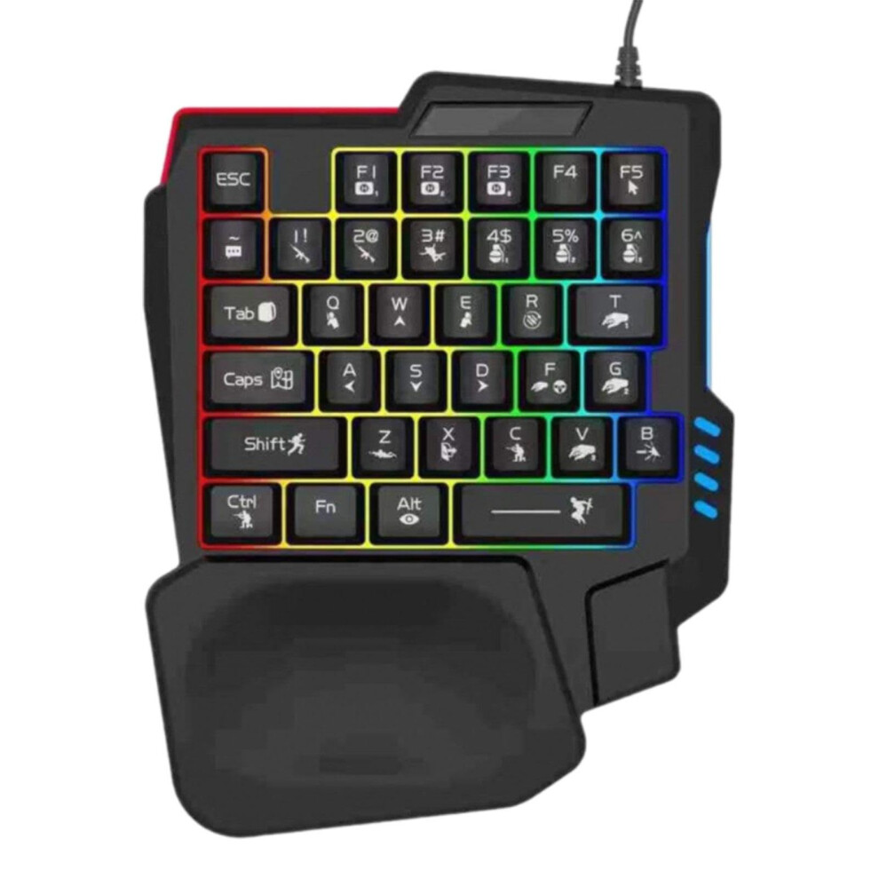 Mechanical Keyboard: Gaming Keyboard, Ergonomic Programmable With Rgb Light/Black 9382693935892