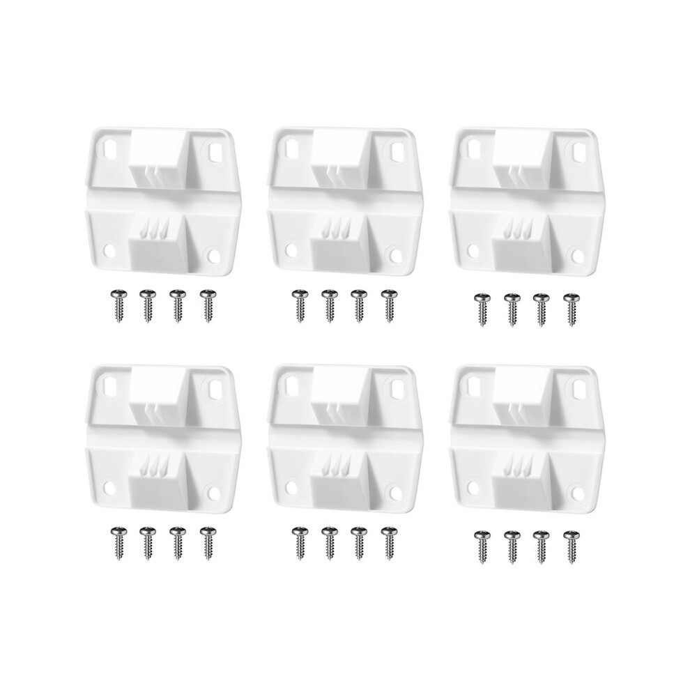 6 Pack Cooler Plastic Hinges Replacement For Coolers Parts, Cooler Hinges With Screws Kit 6031254953785
