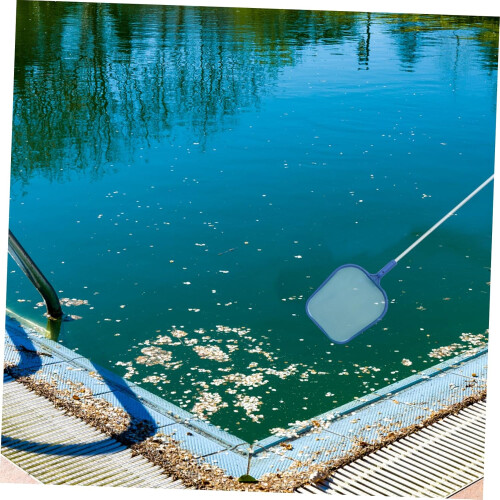 1Set Pool Cleaning Net with Detachable Pole Lightweight Mesh for Debris 1