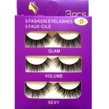 Sunniess Haar Importierte Korea Faser Faux Mink falsche Wimpern Handgefertigt Wiederverwendbar Langanhaltende dramatische Wimpern