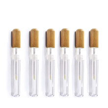 Healthcom 6 Stuks 6ml Bamboe Lipgloss Tubes Leeg Navulbare Plastic Lipbalsem Flesjes met Wand