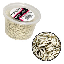 Amelia Beauty | 1000 Stuks 1/2" Rubber Bands | Premium Rubber Haarbanden | Ideaal Voor Paardenstaarten