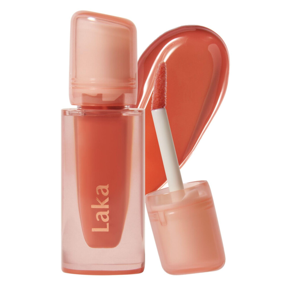 Laka Jelling Nude Gloss Hydrating Lip Gloss Shade 305 Tangerine Ring 4.5 G - Image 3