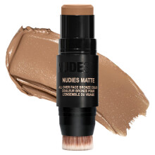 Nudestix Nudies Bronze All Over Matte Bronzing Stick - 3-in-1 Creme Bronzer für Wangen, Augen & Lippen mit Pinsel