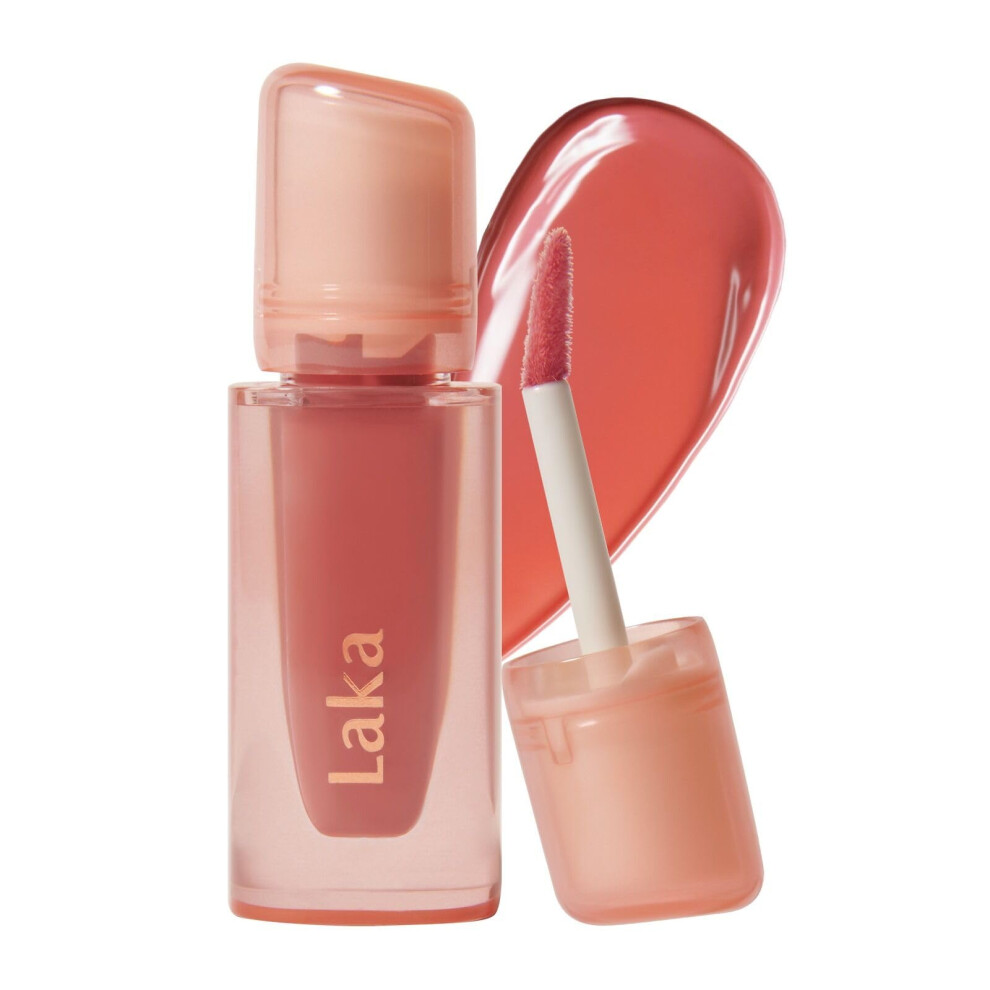 Laka Cream Jelling Nude Gloss 4.5G/0.15Oz Sheer Hydrating Lip Oil With No Stain Non-Sticky Nourishing Gloss For A Fresh Glowy Look Vegan Clean Beaut