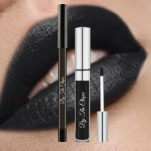 By The Clique Premium Black Long Lasting Matte Liquid Lipstick and Lip Liner Set | Noche Bella | Beautiful Night Lipstick For All Occasionas | A Night