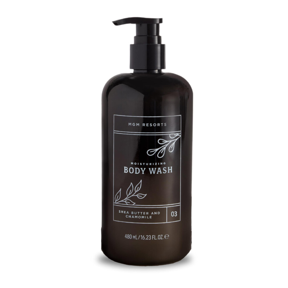 Mgm Resorts Body Wash - Shea Butter & Chamomile - Scent Of Fig Cranberry & Bergamot - Hotel Body Wash - 16.23 Oz