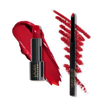 LAURA GELLER NEW YORK Modern Classic Duo - Rossetto + Contorno Labbra - Colore Ultra-Ricco - Finish Crema (02 Mauve Majesty)