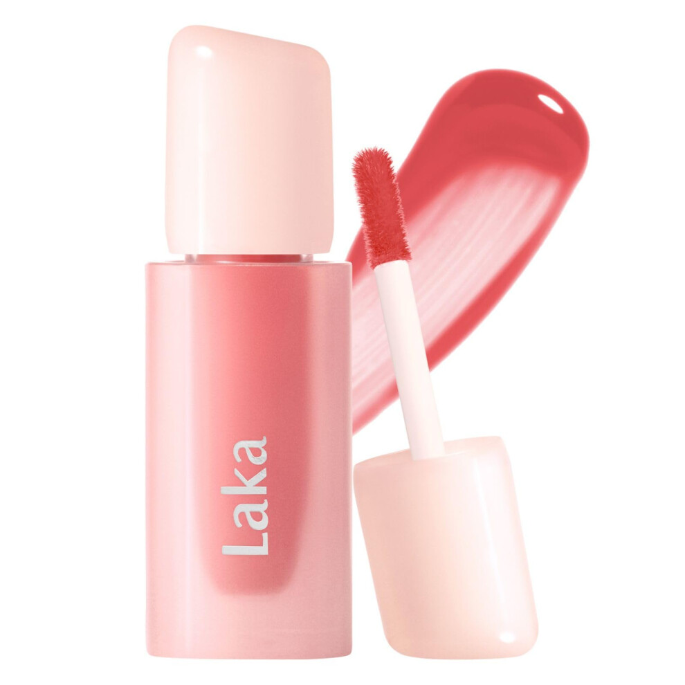 Laka Popping Balloon Lip Stain 4.5G/0.15Oz Glossy Plumping Lip Tint Moisturizing Non-Sticky Texture For All-Day Hydration Vegan K-Beauty (#509