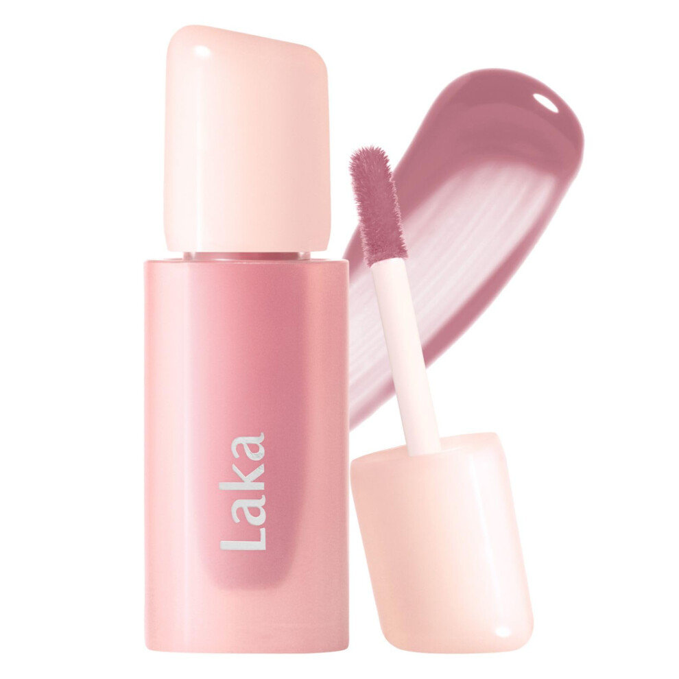Laka Popping Balloon Lip Stain 4.5G/0.15Oz Glossy Plumping Lip Tint Moisturizing Non-Sticky Texture For All-Day Hydration Vegan K-Beauty (#510