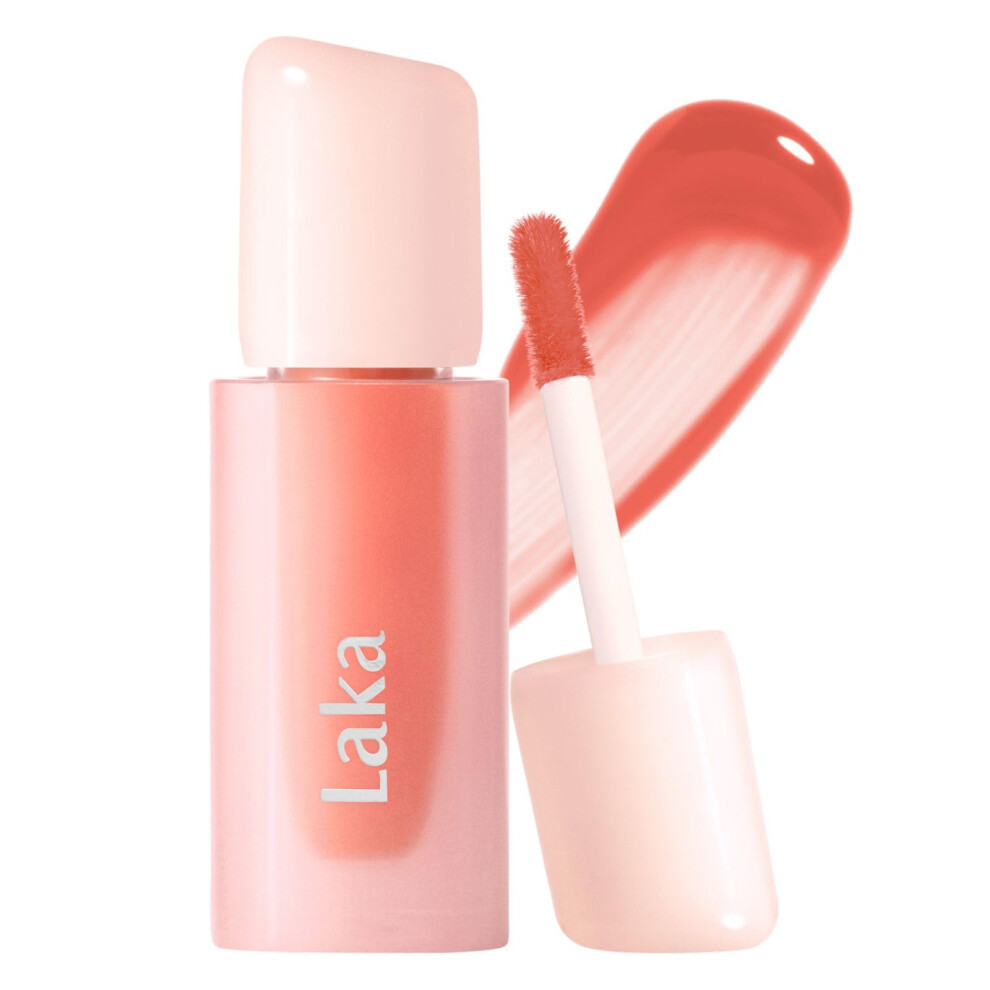 Laka Popping Balloon Lip Stain 4.5G/0.15Oz Glossy Plumping Lip Tint Moisturizing Non-Sticky Texture For All-Day Hydration Vegan K-Beauty (#506