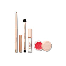 SHEGLAM Lip Dazzler Glitter Kit Long-Lasting Glitter Lip Gloss Sexy Super Stay Non-Sticky Shiny Liquid Kit Lipstick Y2K-Red Carpet