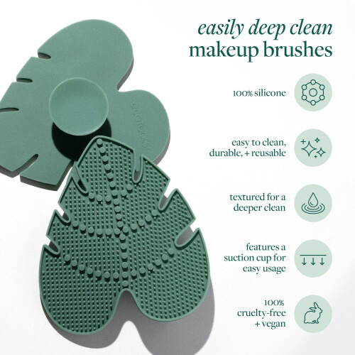 EcoTools EcoTools Makeup Brush Cleansing Pad, Silicone Cleaner Mat For Deep Cleaning Brushes 1