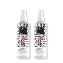 IGK GOOD BEHAVIOR 4-in-1 Prep Spray | Leave In + Entwirren + Hitzeschutz | Vegan + Tierversuchsfrei | 7 Oz (Pack von 2)