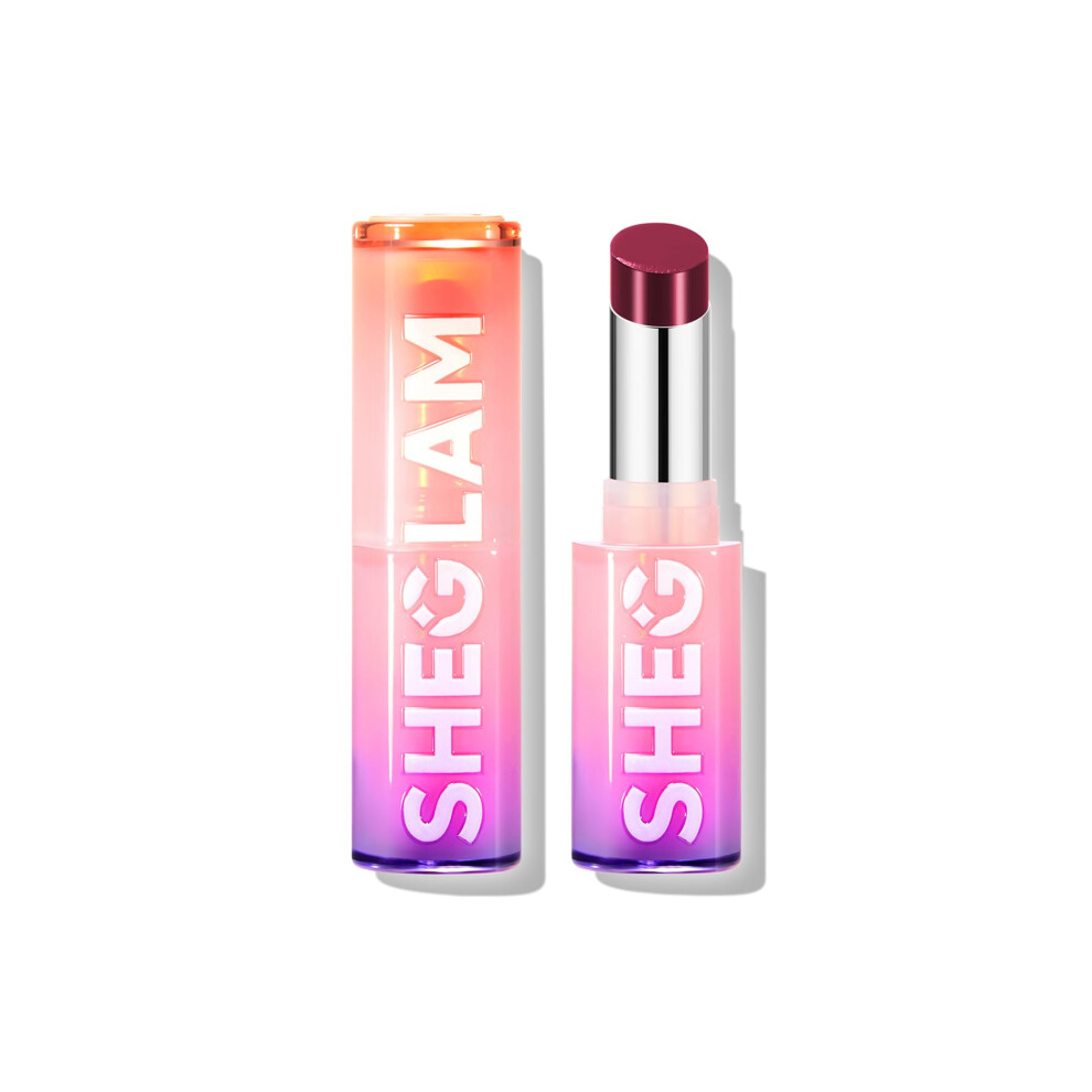 Sheglam Mirror Kiss High-Shine Lipstick Silky Jelly Texture Hydrated&Smooth Lip Gloss-That's Fierce