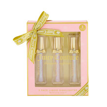 Juicy Couture 3 Pack Liquid Highlighter Makeup Set - Bloom, Shine, & Glow, Lichtgewicht