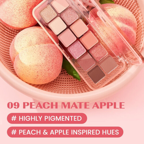 Clio, Palette Occhi Pro, 09 Peach Mate Apple , 1 Conto 1
