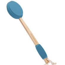 Slick - Aplicador de Loción, 17 Pulgadas, Azul Profundo, Aplicador de Espalda, Orgánico Certificado, Fácil Alcance, Lavable