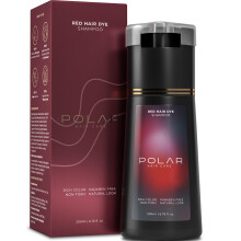 Polar Haircare - Champú Colorante Rojo para Cabello Canoso - Producto Vegano Sin Amoníaco