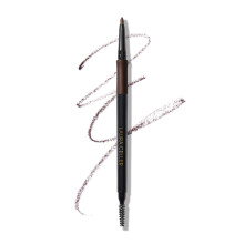 LAURA GELLER NEW YORK INKcredible Waterproof Brow Pencil- Blending Spoolie Brush - Long Lasting Eyebrow Filler (04 Dark Brown)