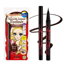 Heroine Make by KISSME Liquid Eyeliner Pen with Ultra-Fine 0.1mm Tip Waterproof Eyeliner for Sensitive Skin Cat Eye Liner for Long Lasting Wear Ma