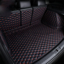 Car Boot Liner for Volvo XC60 I 20142017, Waterproof Liners Black Red