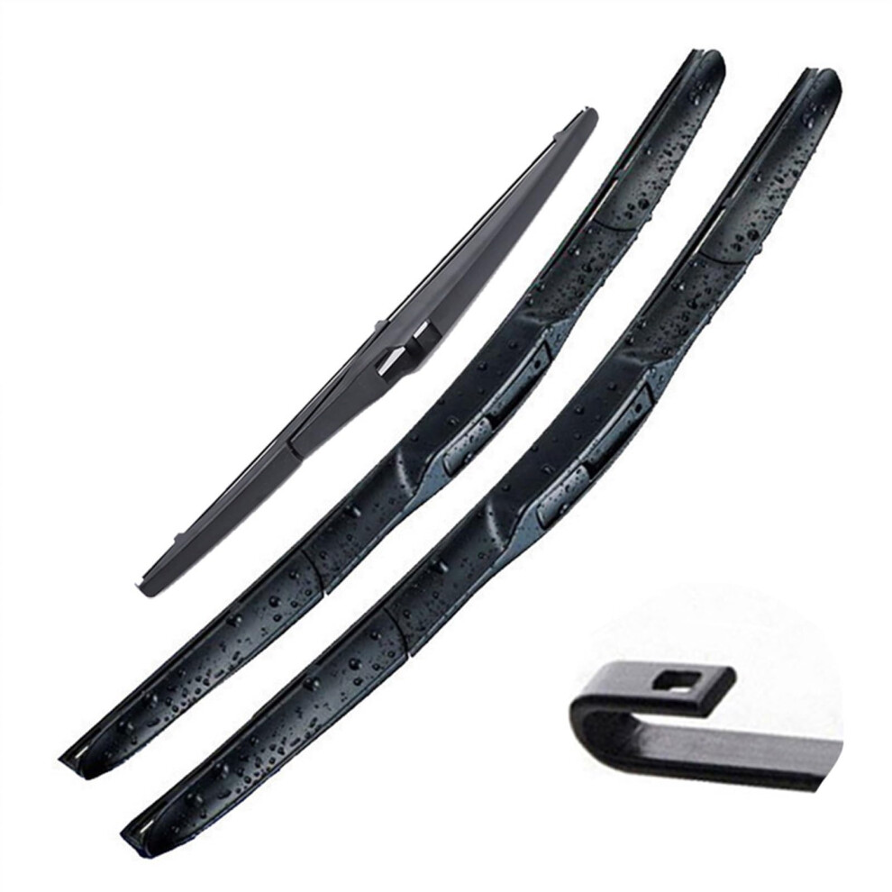 Wiper Blades Front And Rear Set 26 Inch 20 Inch 12 Inch For Toyota Highlander Kluger Xu40 Xu50 20082019 9382693054432