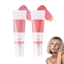 Barra de Colorete de 2 Colores, Crema de Colorete Multiusos, Barra de Maquillaje Hidratante A8