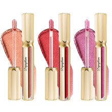 Depuplum 3Pc Lipsticks Set for Women Metallic Lipstick Long Lasting Dark Red Bronze Burgundy Lip Gloss, Metal Shine Lightweight Hydrating Full Coverag