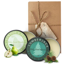 Beurre pour Barbe Bébé-Facée Tuscan Cooper - Pack de 2 - Parfums Rawhide & Pear et Lumberjack