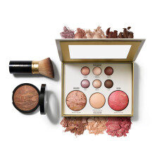 LAURA GELLER NEW YORK Kit Iniziale Baked- Baked Balance-n-Brighten, Media Dorata + Palette Tuscan Dreams + Pennello Kabuki