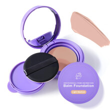 Fond de teint pour peau mature - Baume hydratant anti-âge, formule non-craquelante, floute les ridules