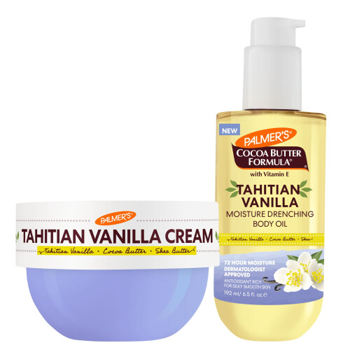 Palmer's Palmer's Vanille Feuchtigkeitscreme und Körperöl Bundle: 4271 und 4287