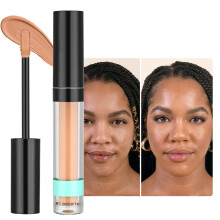 Corrector Líquido de Cobertura Completa, Maquillaje para Mujeres Mayores, Cubre Imperfecciones y Ojeras, Acabado Mate