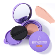 Fond de Teint pour Peau Mature - Baume Hydratant Anti-Âge, Couvrance Satinée