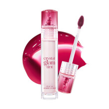 CLIO CRYSTAL GLAM TINT (SERIE CHERRY 025 CEREZA OSCURA), Acabado Brillante, Ligero, Construible, Larga Duración