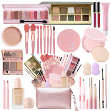 Fynqwor Make-up Kit, 25-delig Alles-in-één Make-up Set voor Vrouwen en Tieners, Hypoallergene Make-up Sets
