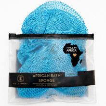 BELLANOMI Éponge Africaine en Filet - Sapo Exfoliant Authentique, 45" Long, Gant de Douche Éthique